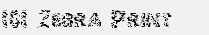 101 Zebra Print